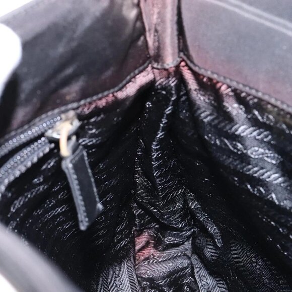 PRADA Shoulder Bag Nylon Black Silver Auth - Picture 12 of 16
